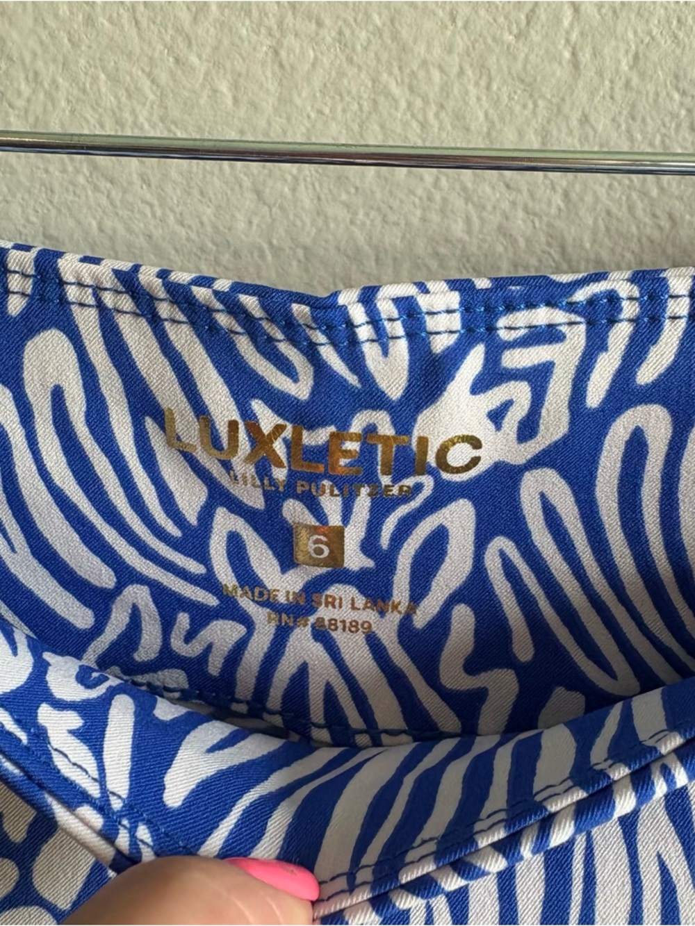 Lilly Pulitzer Luxletic Corso Pants Martinique Blue Zee Bebe - Picture 5 of 7